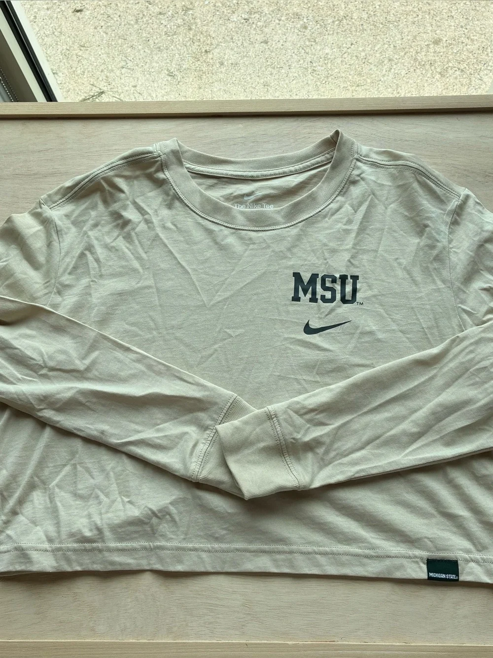 Nike Women's S Michigan State Spartans Rattan Jr Varsity Long Sleeve T-Shirt